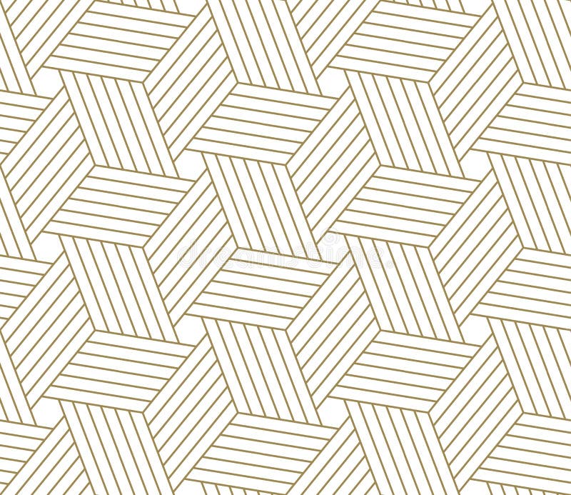 Modern eenvoudig geometrisch vector naadloos patroon met gouden lijntextuur op witte achtergrond Licht abstract behang Modern eenvoudig geometrisch vector naadloos patroon met gouden lijntextuur op witte achtergrond Licht abstract behang