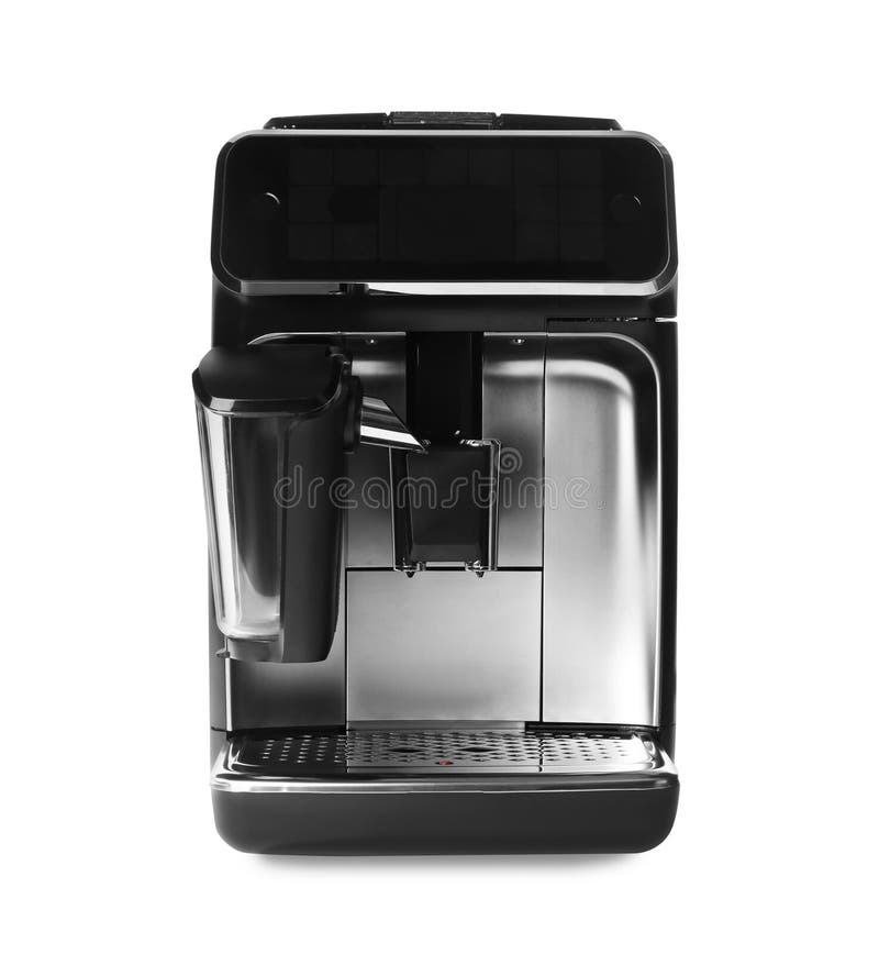 Modern Electric Coffee Machine Isolated on White Stock Photo Image of domestic, coffee 236875660