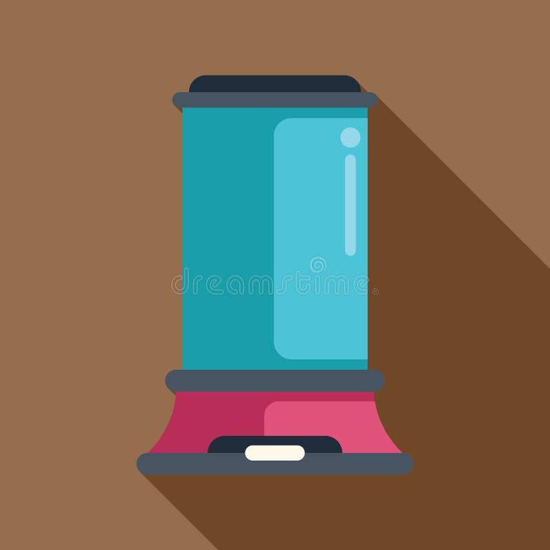 Modern electric kettle standing on kitchen table royalty free illustration