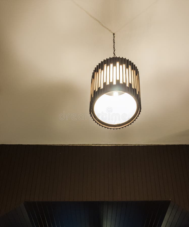 Modern electrical lantern. stock photo