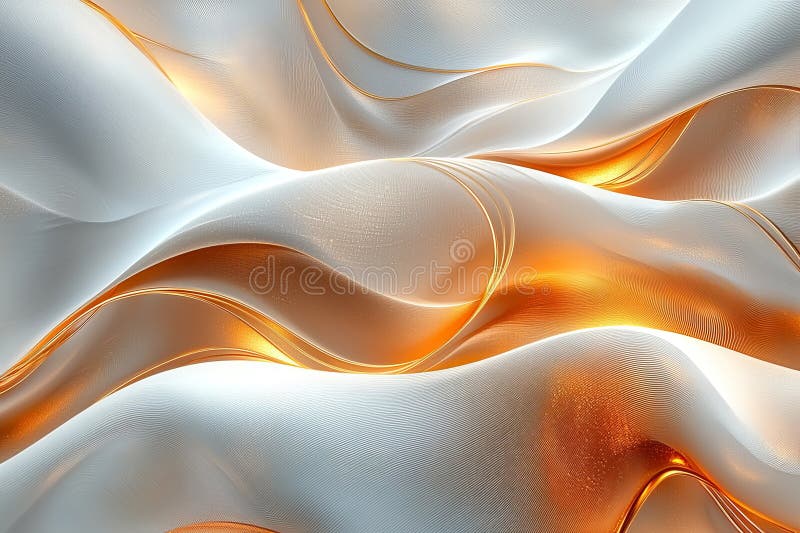 Modern and elegant abstract background with gold and silver textured waves royalty free stock photography