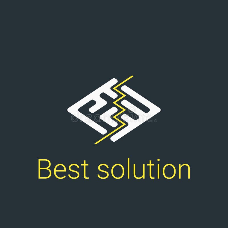 Modern embleem voor zaken Vectorillustratiesymbool stock illustratie Modern embleem voor zaken Vectorillustratiesymbool stock illustratie