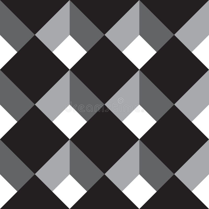 Seamless Black White Checkered Tiles Stock Illustrations 1,540