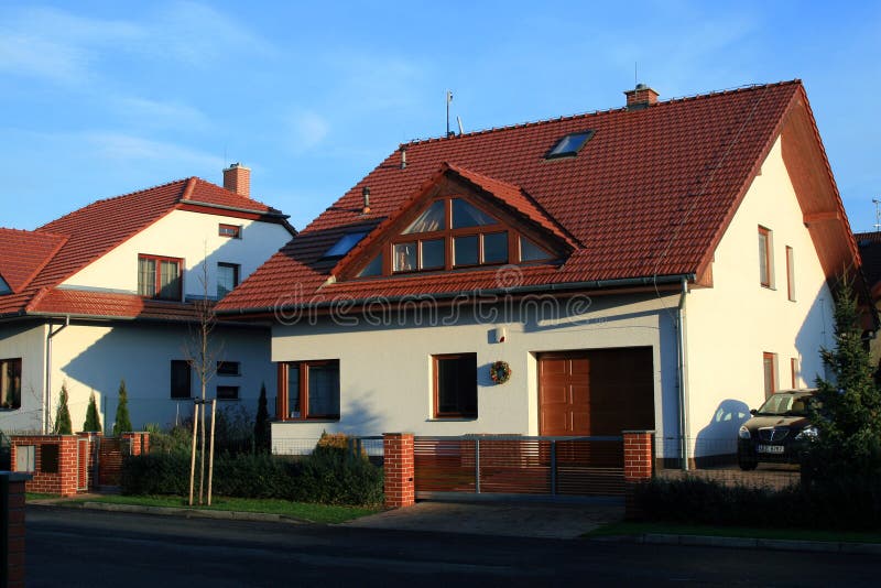 Modern Family house stock image. Image of family, facade - 1660023