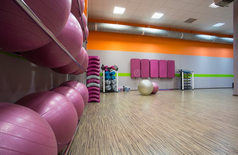 Modern fitness center royalty free stock image