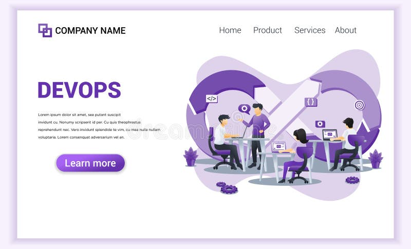 Modern Flat design concept of Programmers at work concept, software development with characters. Can use for web banner, business vector illustration