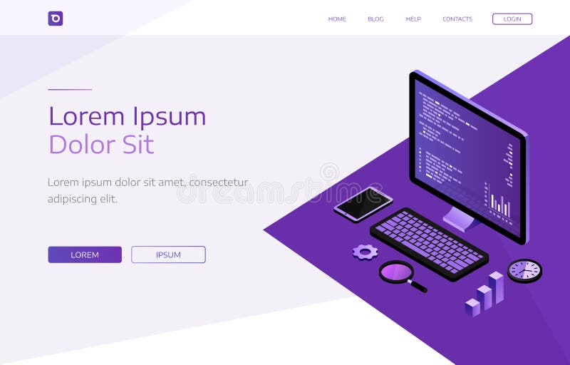Modern flat design isometric concept of business analysis for website and mobile website. Landing page template. Vector. royalty free illustration Modern flat design isometric concept of business analysis for website and mobile website. Landing page template. Vector. royalty free illustration