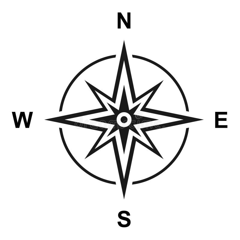 North South Compass Stock Illustrations – 12,549 North South Compass