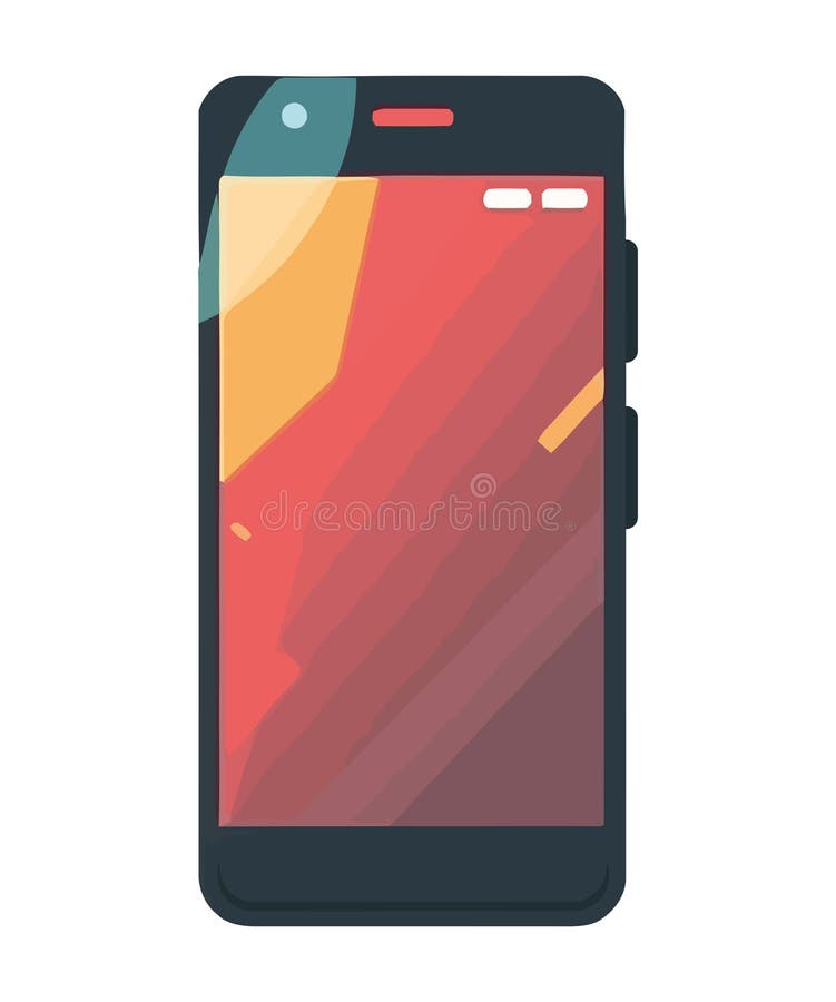 Modern Communication Symbol Smart Phone Icon Stock Vector