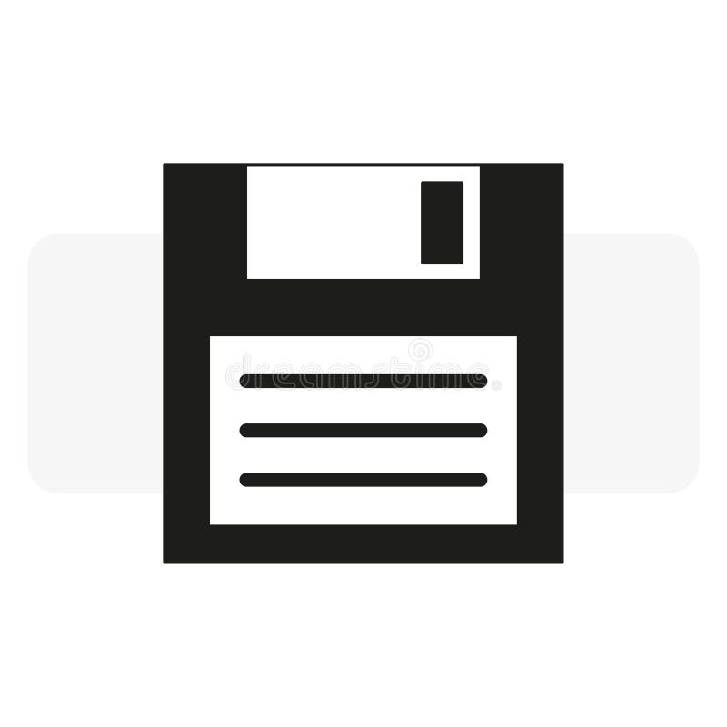 Modern floppy disk icon. Computer technology concept. Vector illustration. stock illustration
