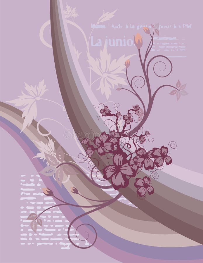 Modern floral background stock vector. Illustration of curl 4031340