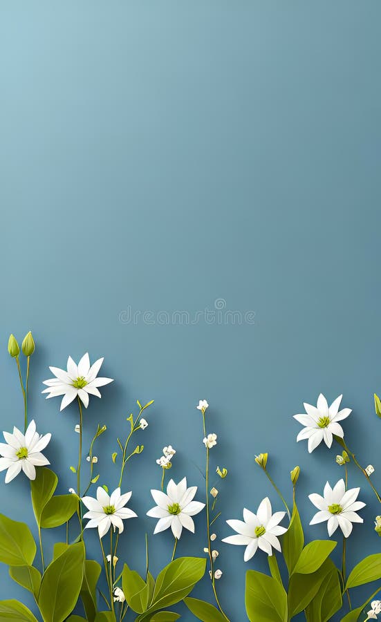Modern floral insta template, empty gradient with bokeh, empty copy space for printing vector illustration