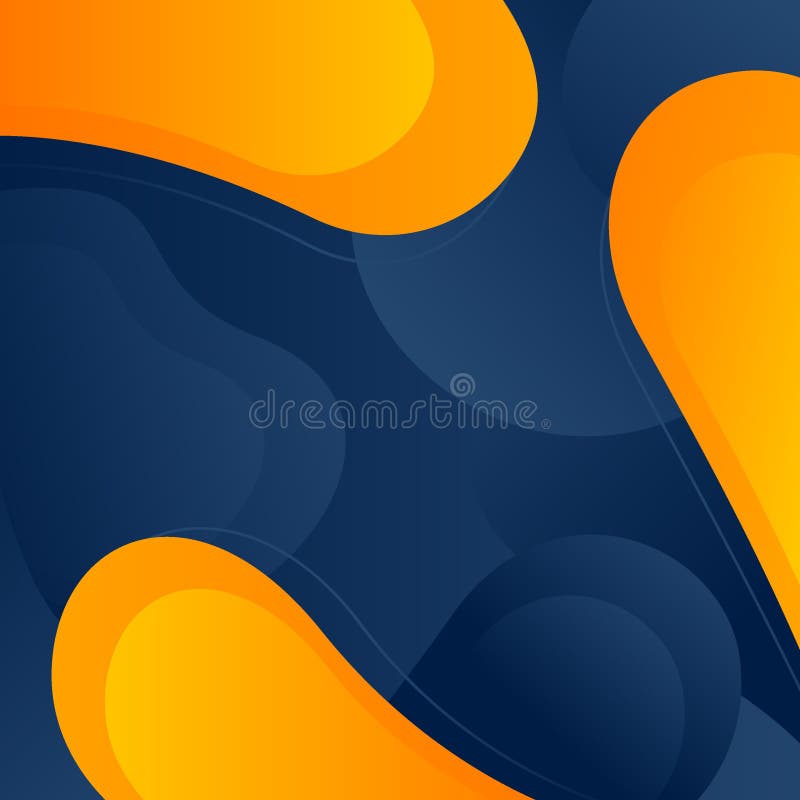 Modern Fluid Background with Blue Orange Gradient Stock Vector