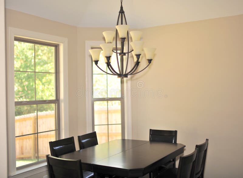 Modern Formal Dining Room stock photography