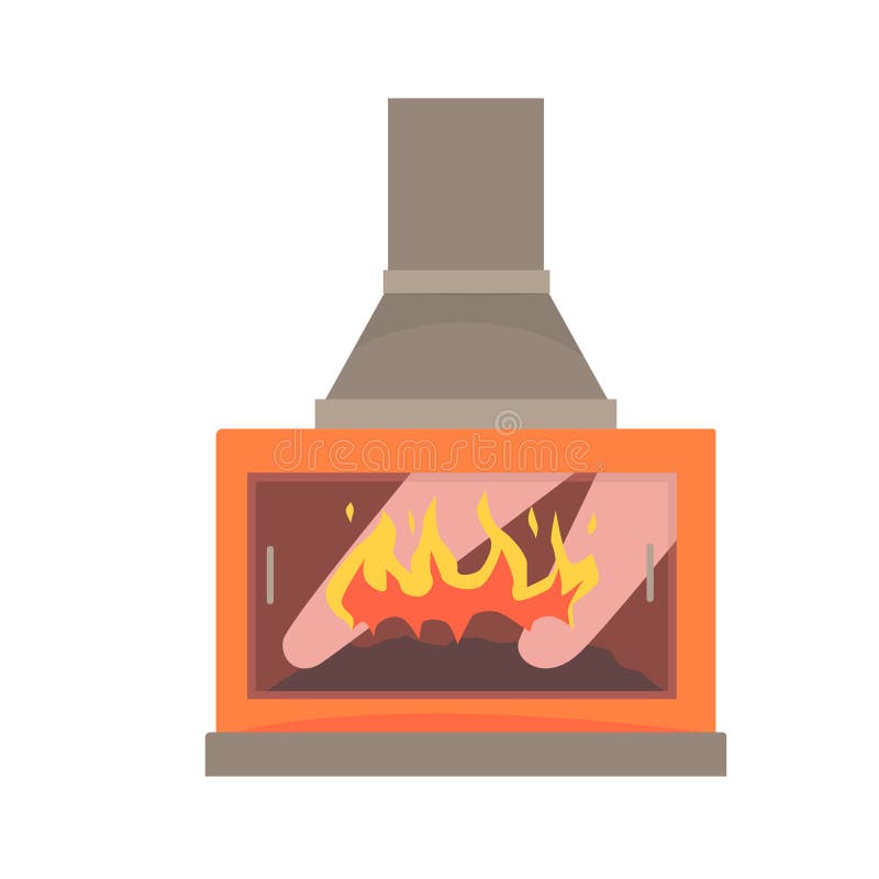 Modern gas- eller elkraftspisvektorillustration stock illustrationer Modern gas- eller elkraftspisvektorillustration stock illustrationer
