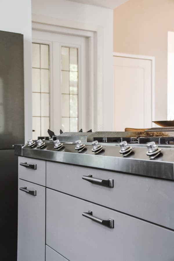 Modern gas stove stock photo. Image of wealth, kitchen 234514846