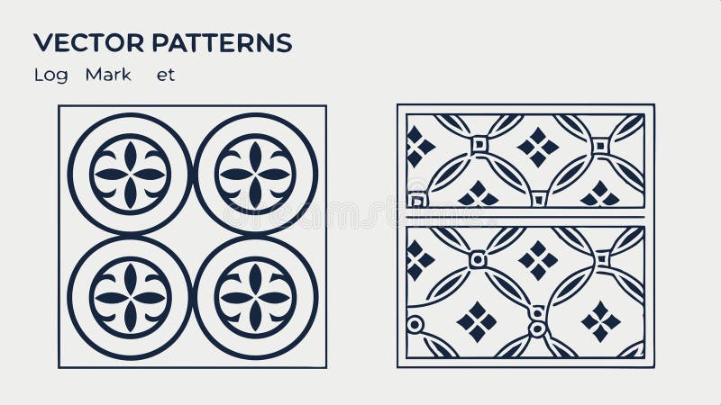 Geometric square patterns vector, modern design for backgrounds and textile art vector design Generative AI stock illustration