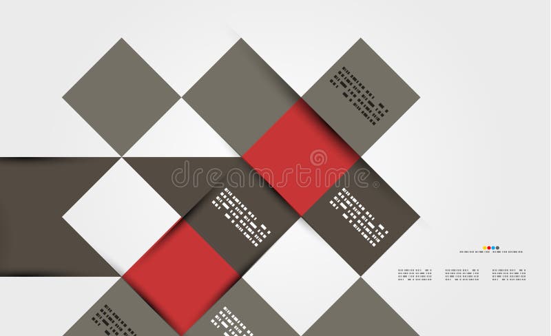 Modern geometrical abstract template stock illustration