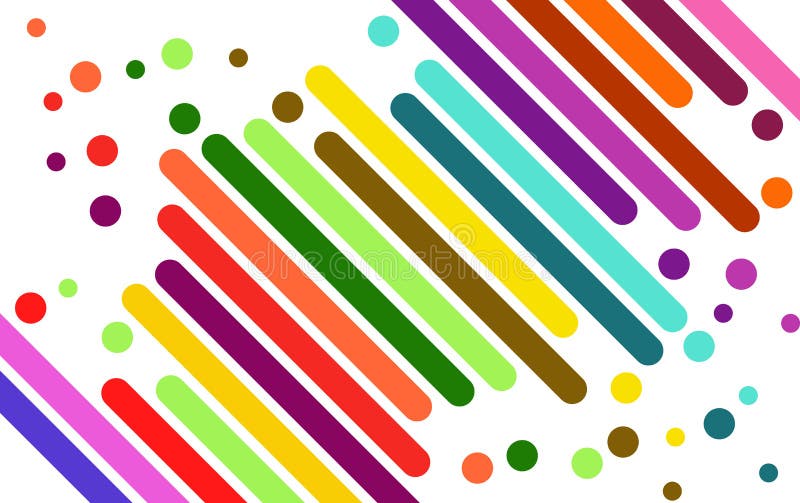 Modern geometrisk färgstark diagonal, rundad linjedesign Uttryckliga remsor, staplar, bakgrund på vitt Vektorverksamhet royaltyfri illustrationer