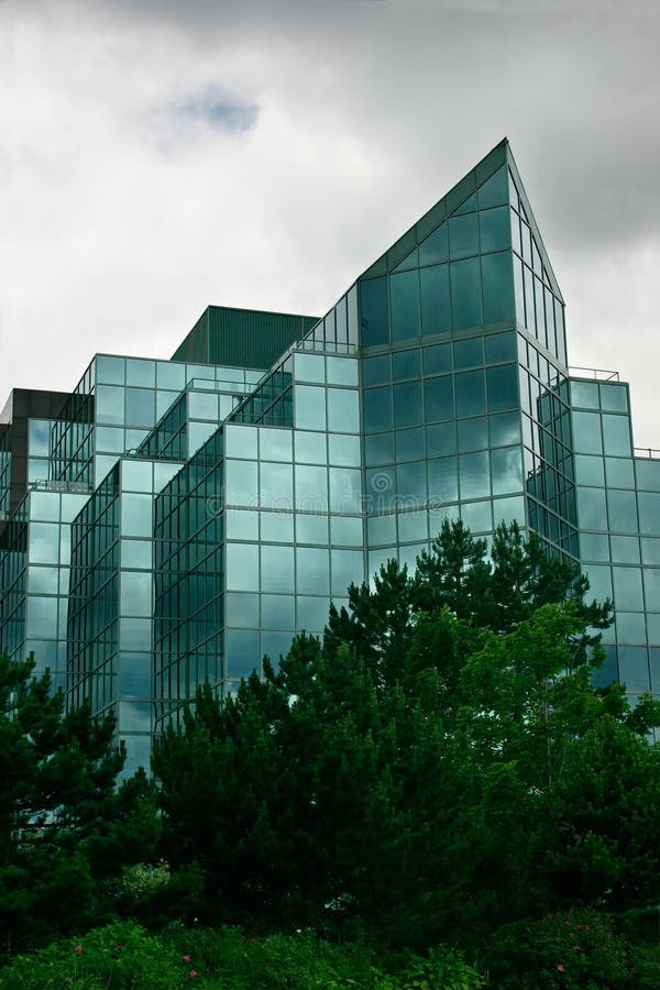 Modern Glass Office Building