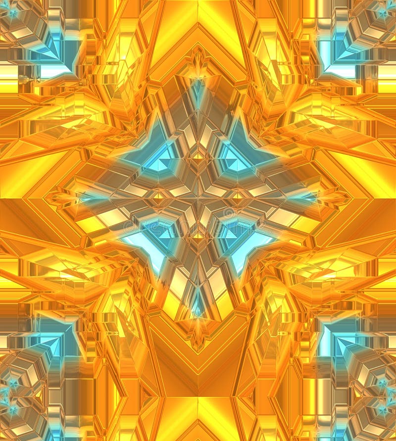 Modern Art Gold and Black Abstract Stock Illustration Illustration of