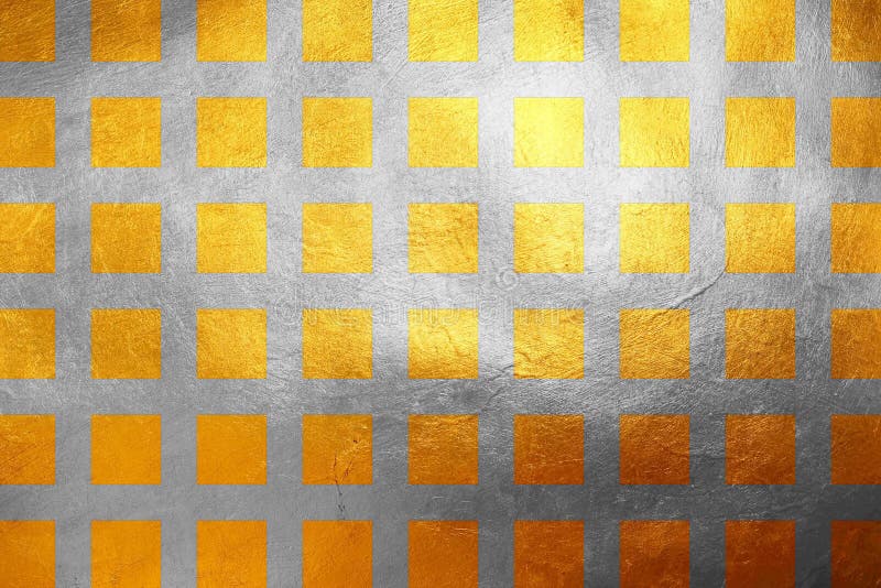 Shiny golden and silver square / cube grid pattern, creative abstract for print and design. Shiny golden and silver square / cube grid pattern, creative abstract for print and design.