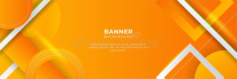 Modern Gradient Orange and Yellow Abstract Banner Background Design  Template Stock Illustration - Illustration of banner, modern: 231885460