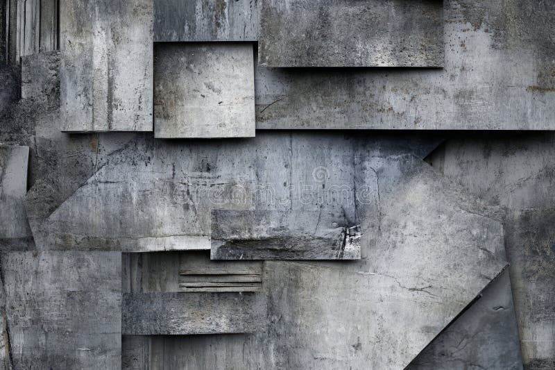 Modern grey abstract background featuring realistic industrial concrete textures, rough patterns royalty free stock photography
