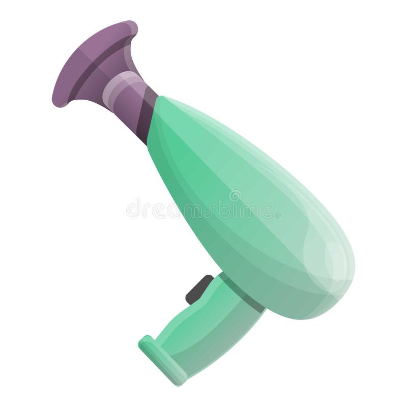 Modern Hair Dryer Icon, Cartoon Style Stock Vector - Illustration of