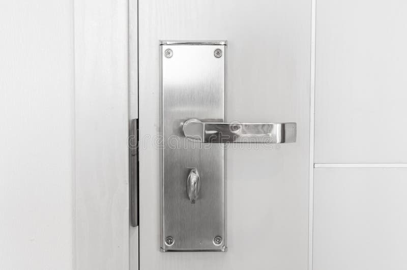 Modern Handle Steel Knob on the Door Stock Photo Image of modern