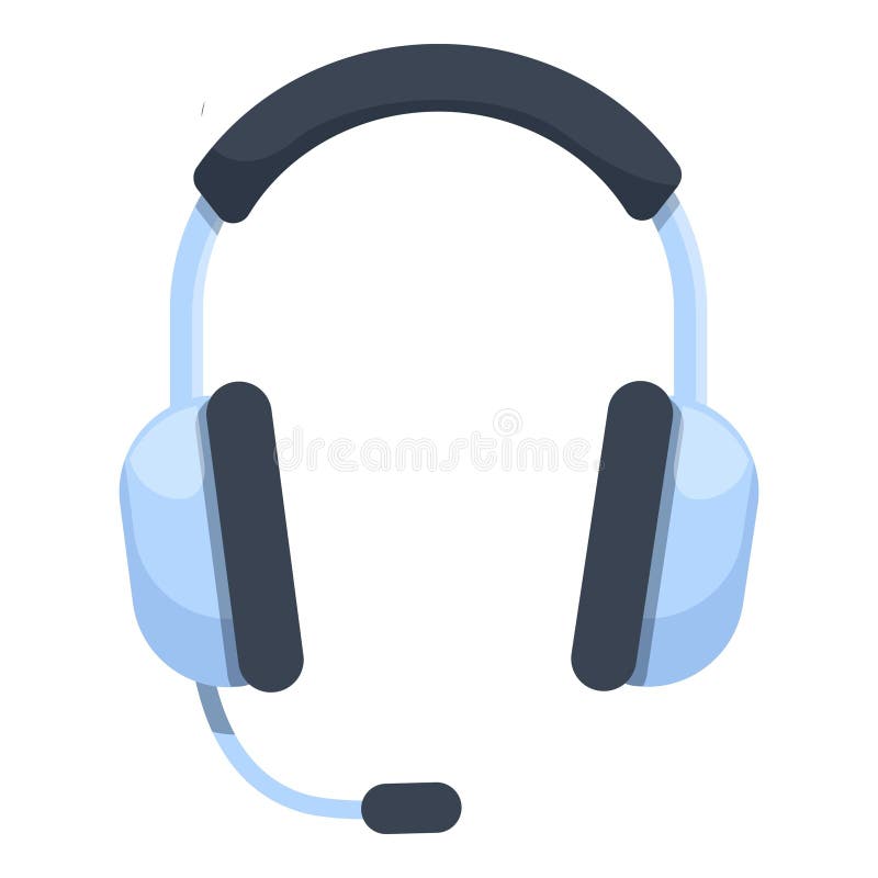 Modern headset providing clear communication for customer service royalty free illustration