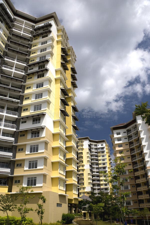 Modern HiRise Apartments stock photo. Image of suburbs 7508510