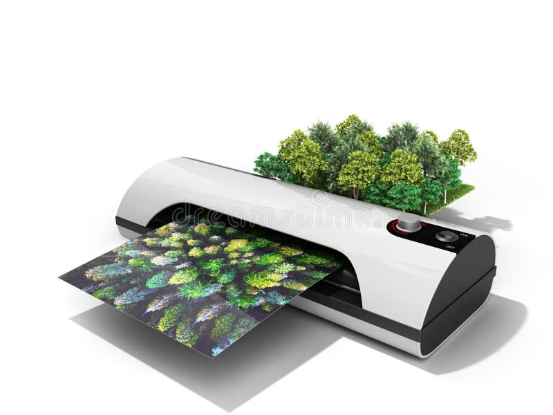 Modern High Resolution Wide Format Printing Concept the Real for Stock