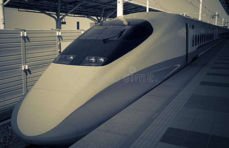 Modern high speed train royalty free stock photography