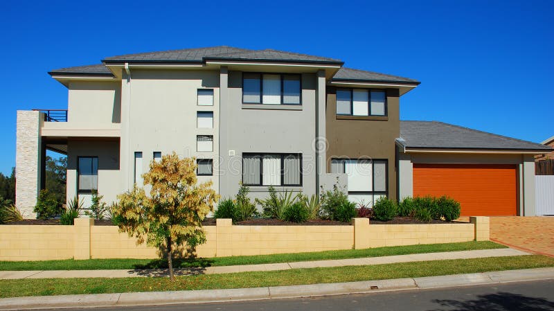 Una casa moderna, in australia periferia.