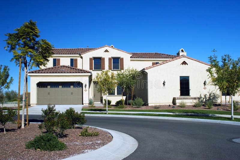 Modern home in the Desert stock photography Modern home in the Desert stock photography