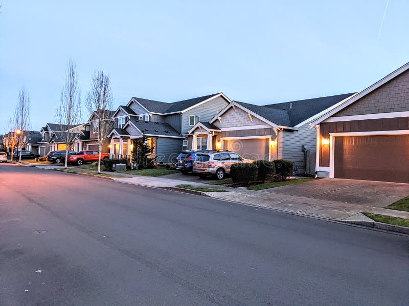 Modern Homes Vancouver Washington Stock Photo Image of home, window