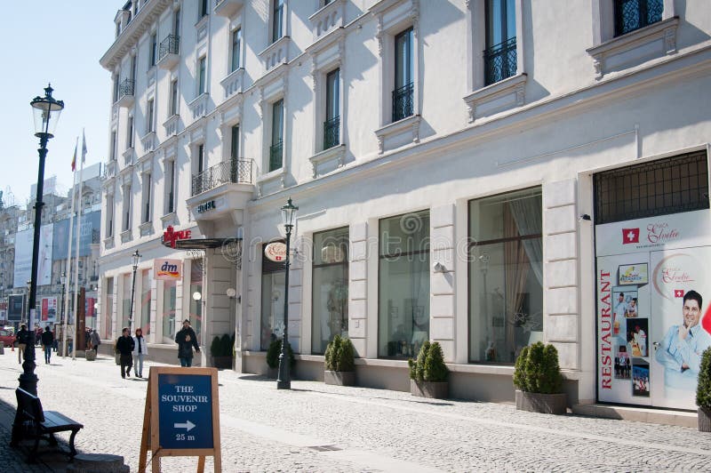 Modern hotel entrance