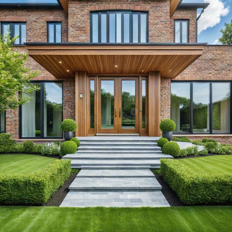 Modern house Created stock illustration