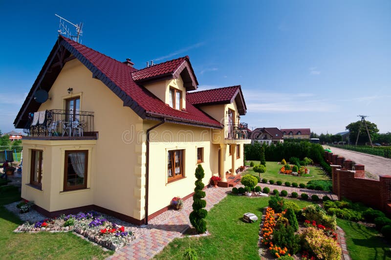 Modern house exterior stock photos Modern house exterior stock photos