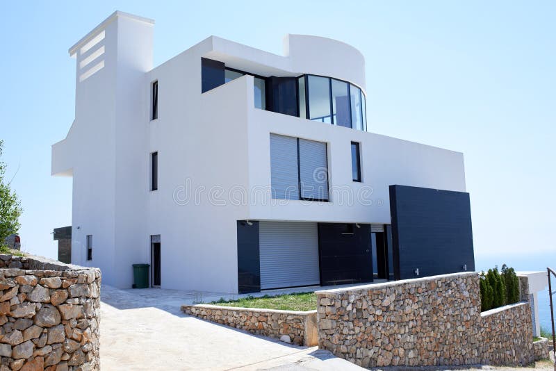 Modern house royalty free stock photography Modern house royalty free stock photography