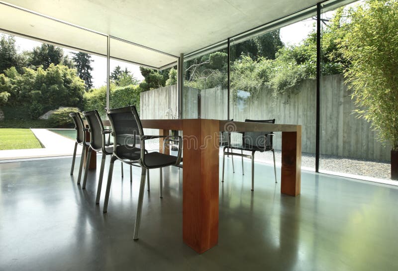 Modern house interior stock photos