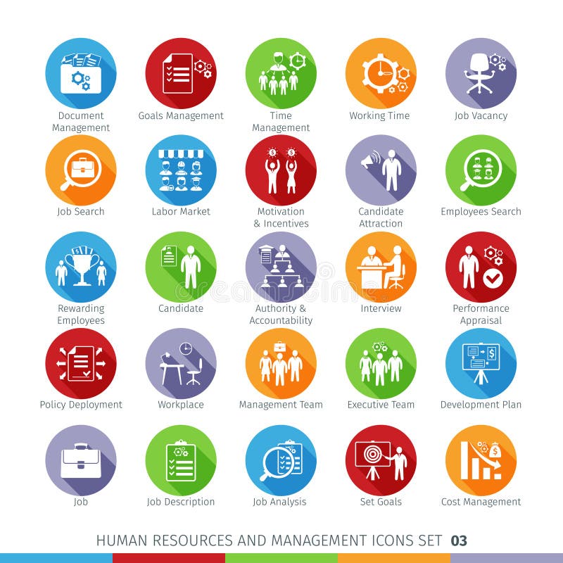 Modern Human Resources set 03 royalty free illustration