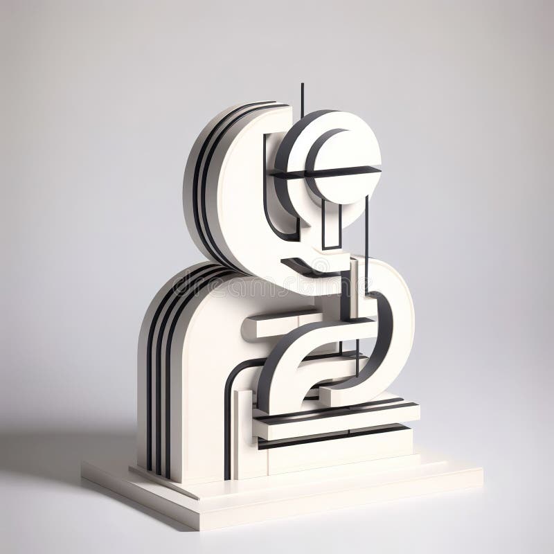 Modern illustration of technological progress. generative ai stock illustration