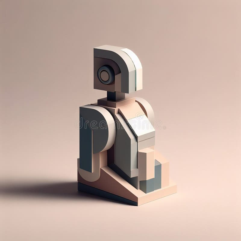 Modern illustration of technological progress. generative ai stock illustration