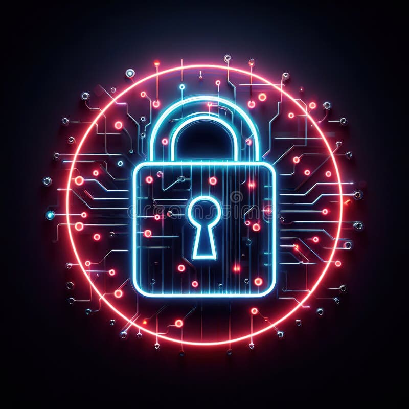 Modern illustration of technological progress. generative ai royalty free illustration