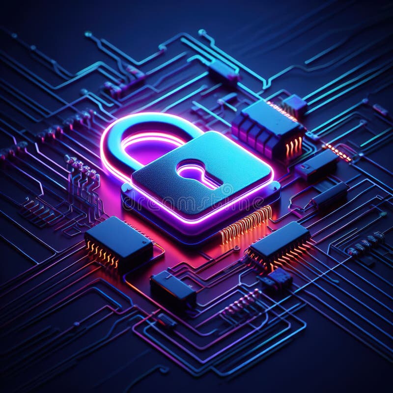 Modern illustration of technological progress. generative ai stock images