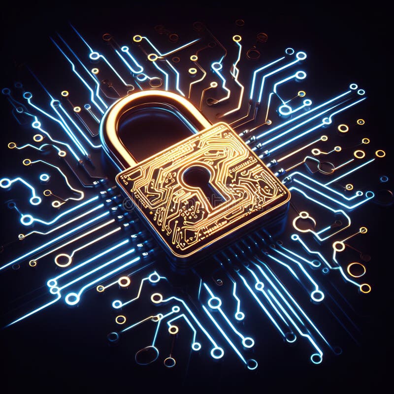 Modern illustration of technological progress. generative ai stock photography