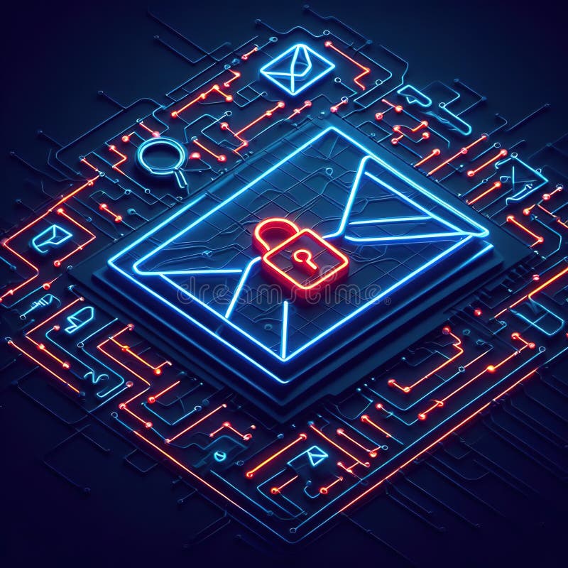 Modern illustration of technological progress. generative ai royalty free stock photos