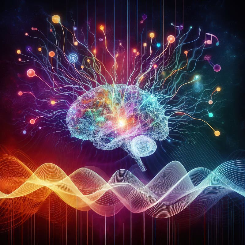 Modern illustration of technological progress. generative ai royalty free stock images